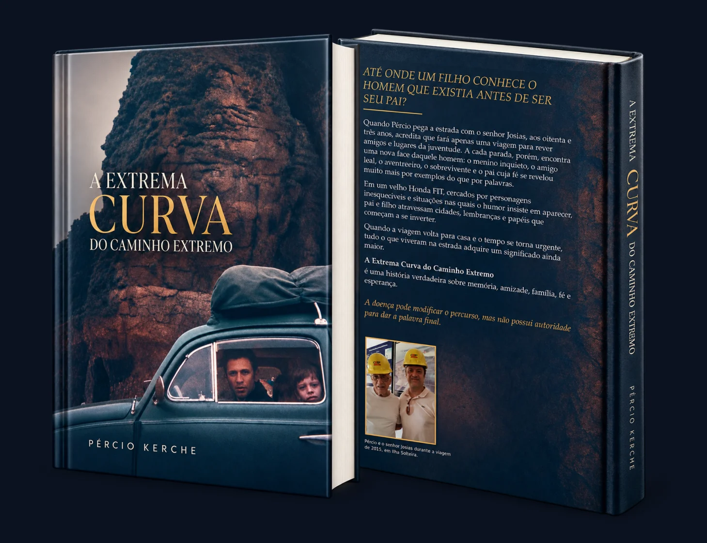 Livro A Extrema Curva do Caminho Extremo, frente e verso